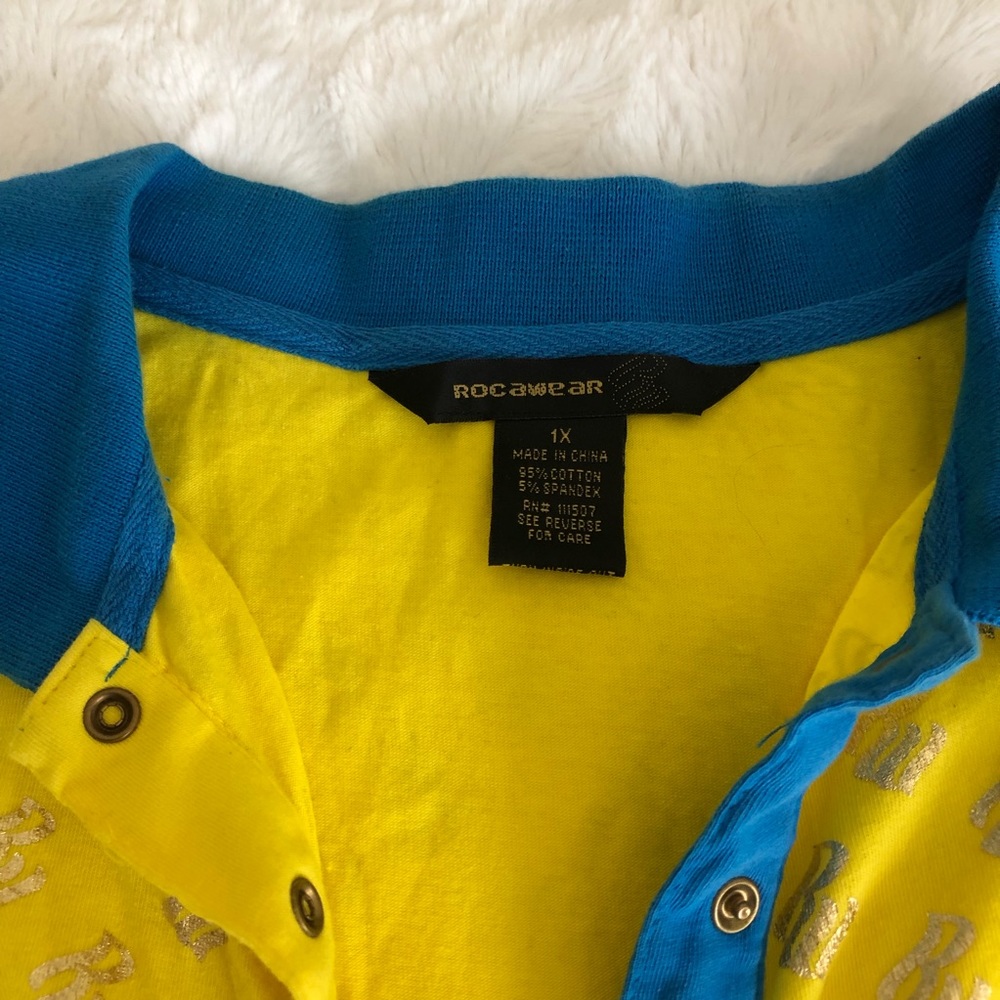 Yellow & Gold ROCA WEAR Polo - Picture 3 of 5